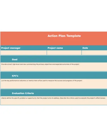 HubSpot-sjabloon voor actieplan