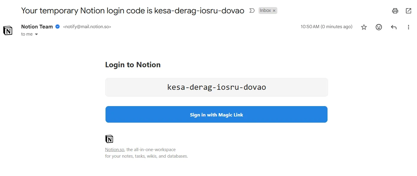 Accedi a Nation: accesso a Notion
