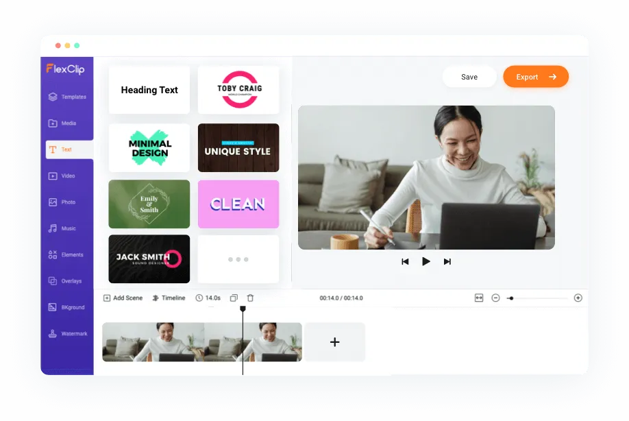 Éditeur de vidéo Flexclip