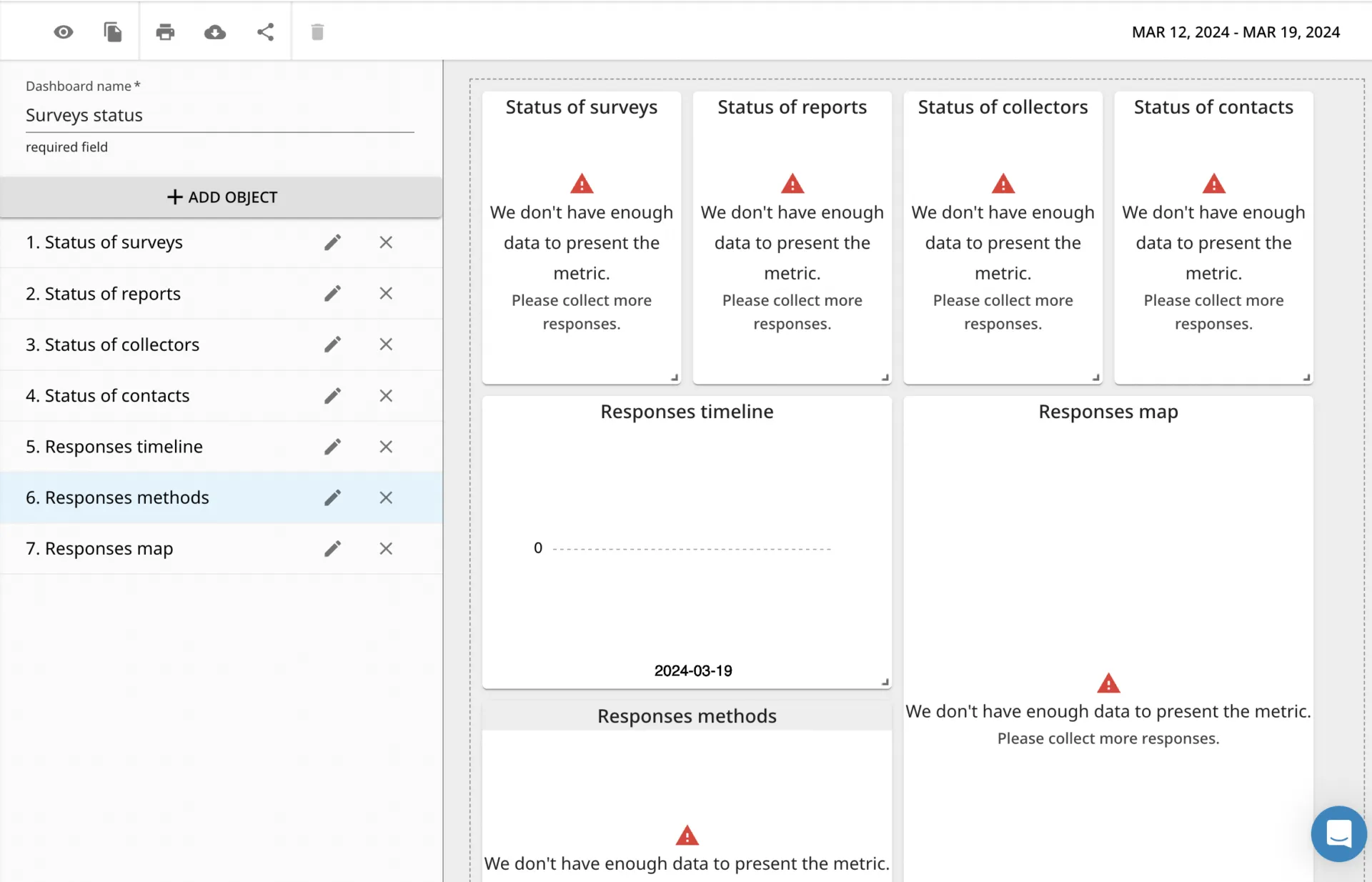 Dashboard di SurveyLab
