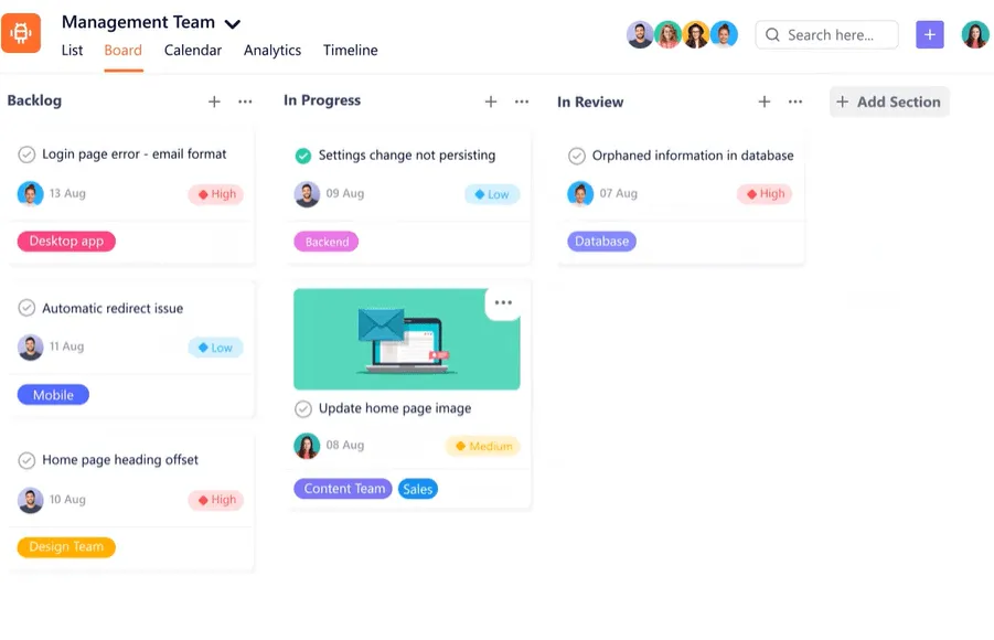 中小企業向けプロジェクト管理ソフトウェア：SmartTask