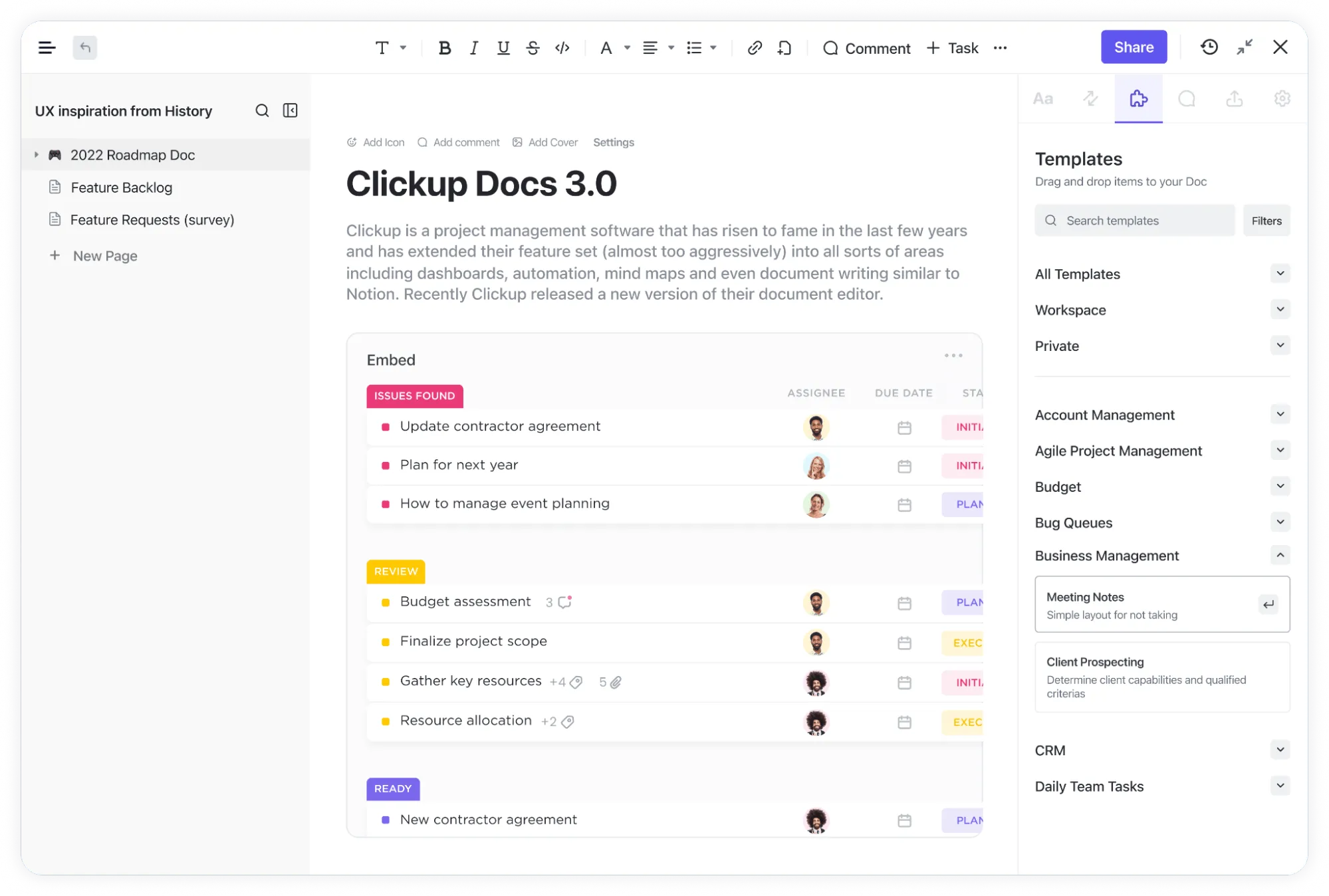 ClickUp Documents