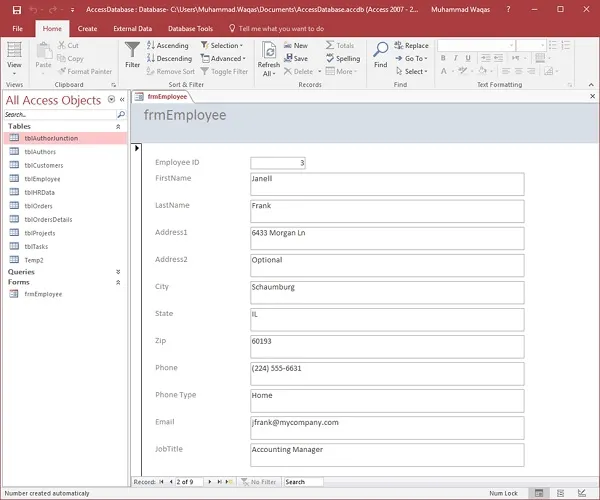Moduli personalizzabili Microsoft