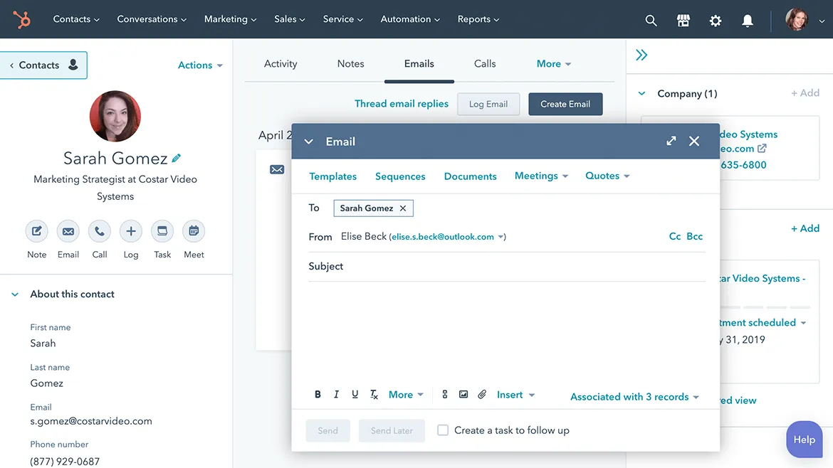 HubSpot CRM 솔루션