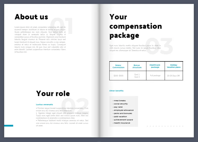 Proposition d'emploi professionnelle par Flipsnack
