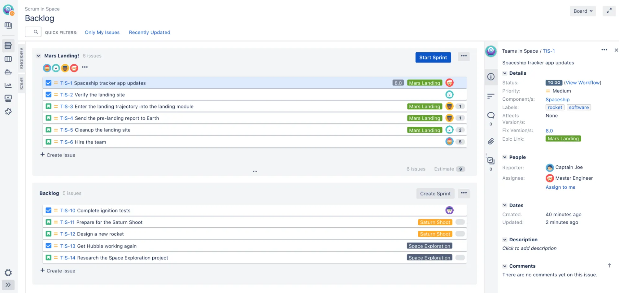 Gestion du travail Jira avec suivi du temps : Trello vs Jira