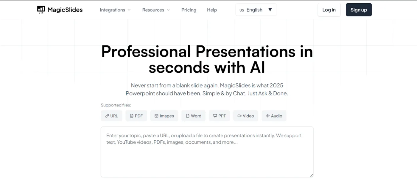 Magicslides.uygulama - gamma ai alternatifi