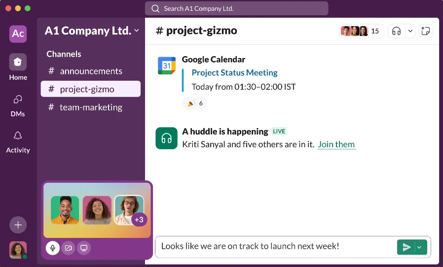 Slack: ideale per la messaggistica e la collaborazione in tempo reale tra i team