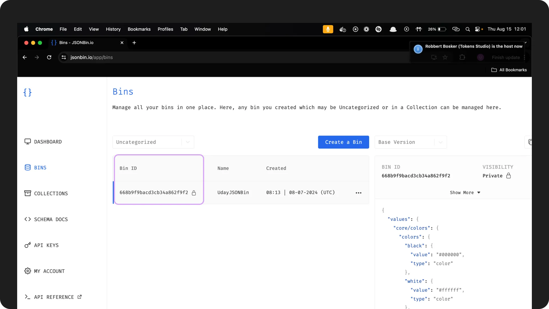 JSONBin.io: En iyi ücretsiz AI JSON oluşturucu