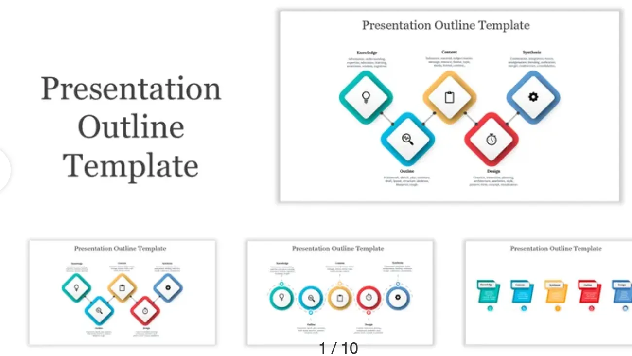 Modelo de esboço de apresentação em PPT da Slideegg