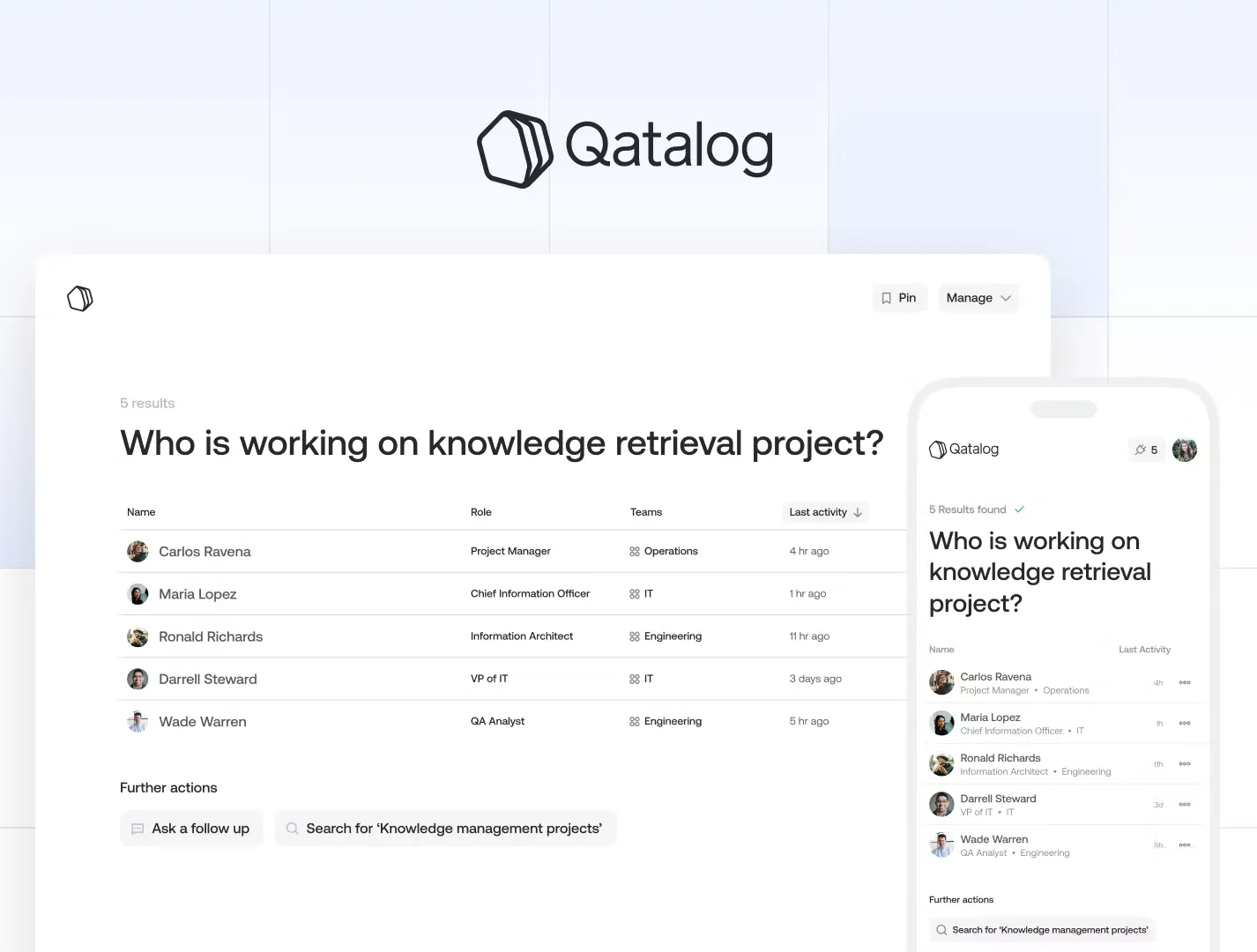 Qatalog: AI intranet arama araçları