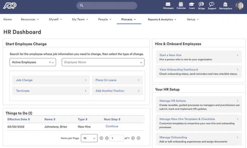 ADP Workforce Now propose des solutions de pointe pour différentes fonctions RH.