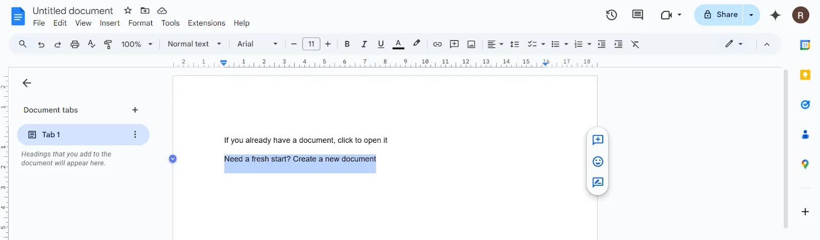 Маркиране на текст в Google Docs