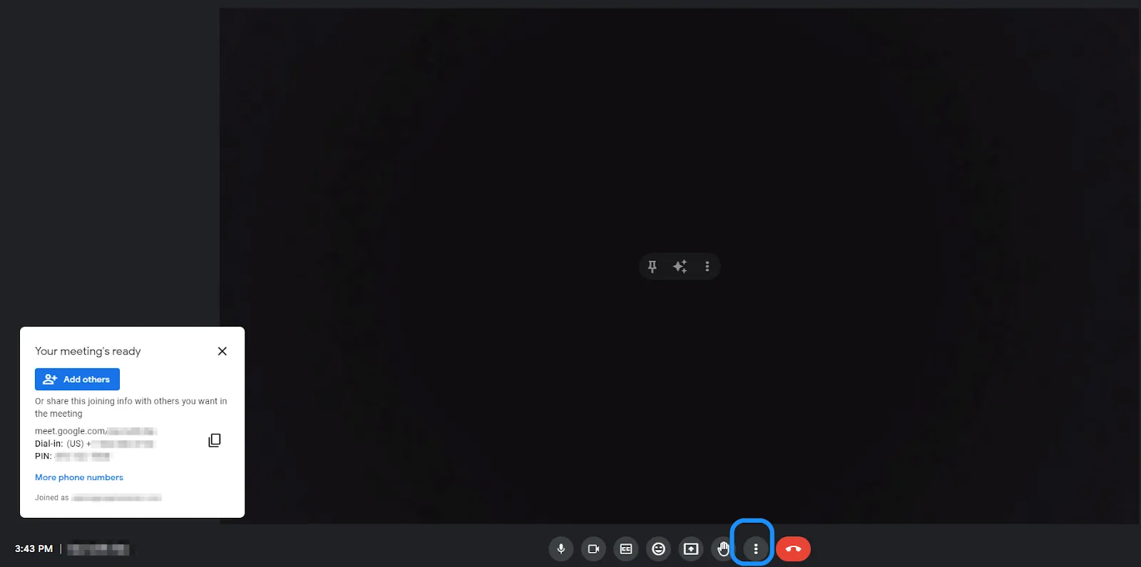 ค้นหาตัวเลือกการบันทึก: วิธีบันทึกการประชุม Google Meet