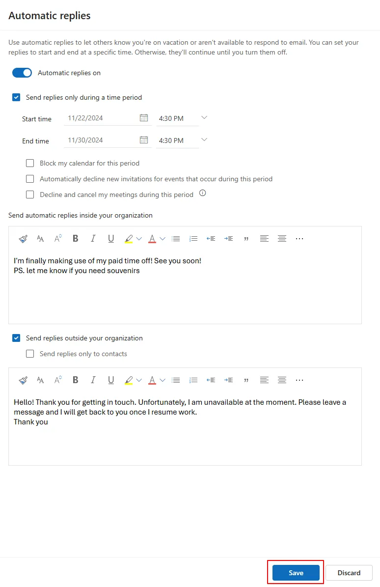 Como configurar a ausência do escritório no Outlook: salve suas respostas automáticas