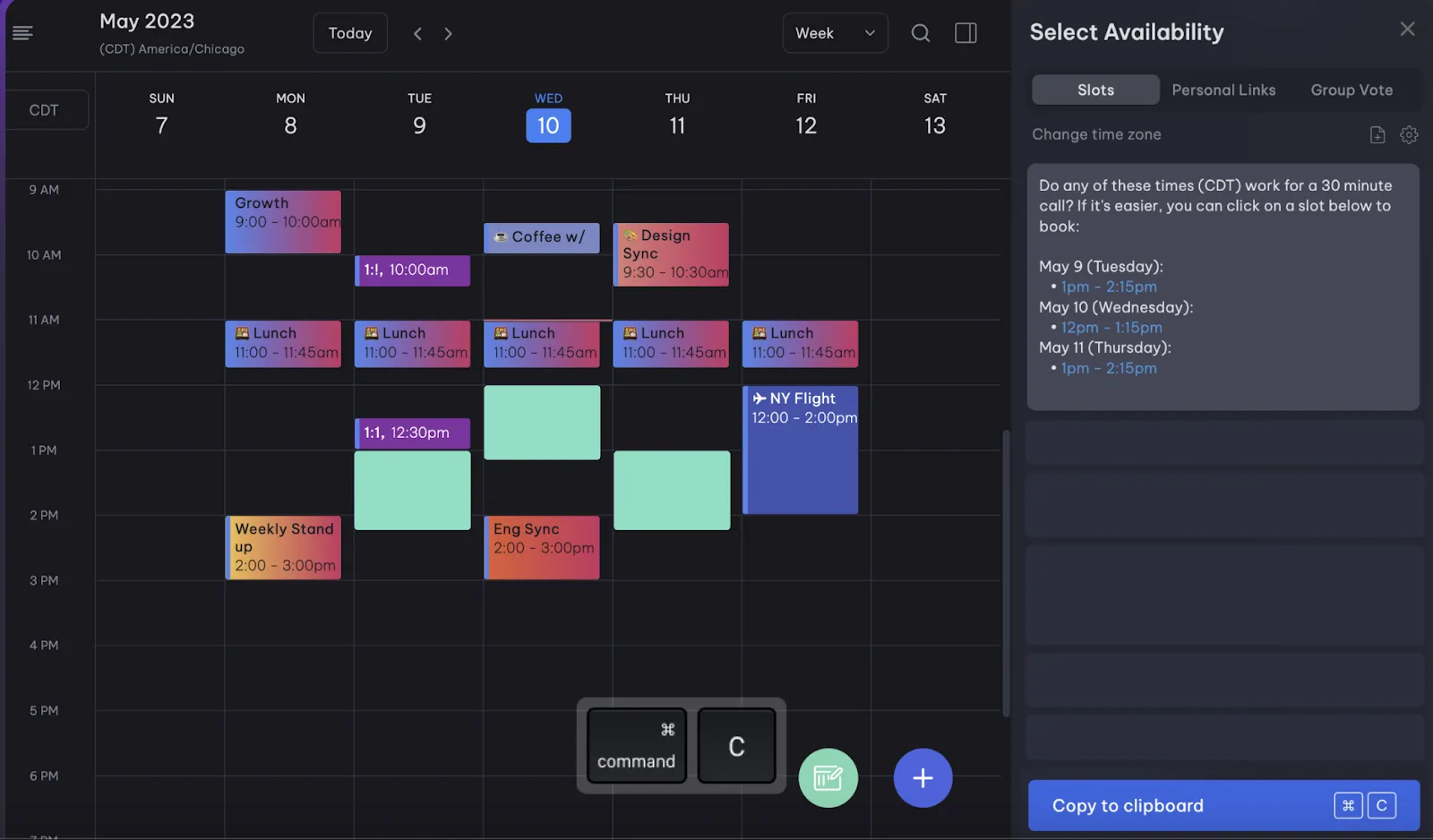 Morgen Calendar Alternative: Vimcal