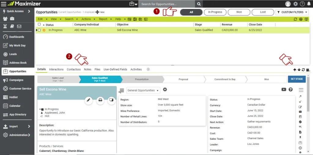 Maximizer CRM para bancos