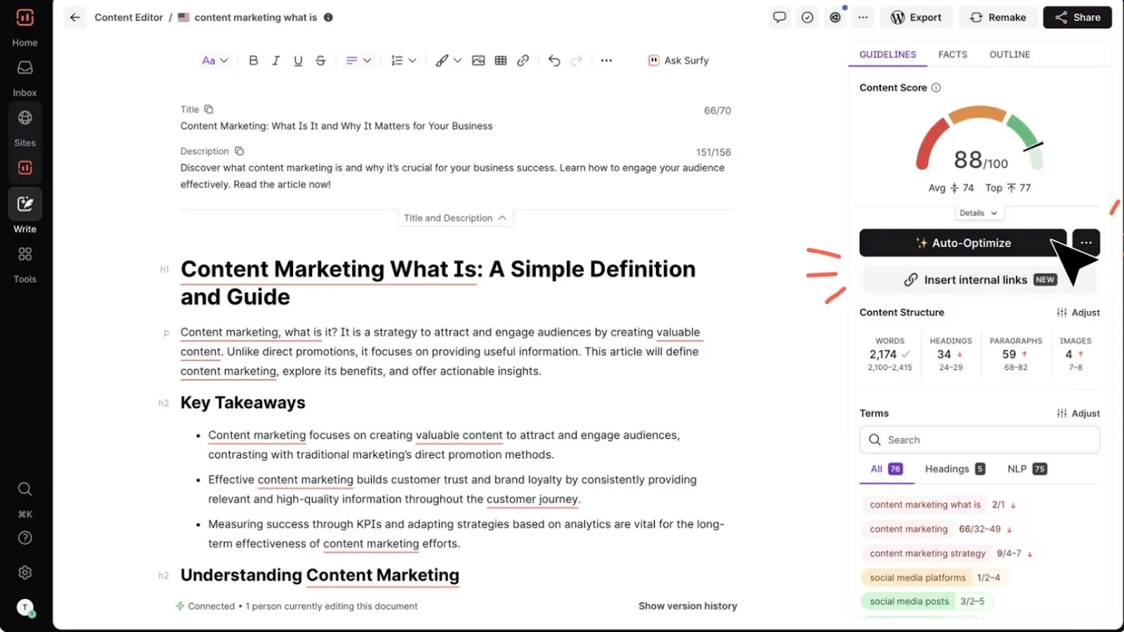 Surfer SEO: بدائل StoryChief للحصول على رؤى ذكية في مجال تحسين محركات البحث