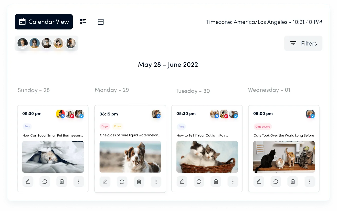 ContentStudio Content Planner – exempel på marknadsföring i sociala medier