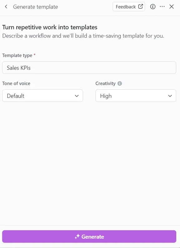 Crea modelli personalizzati in ClickUp