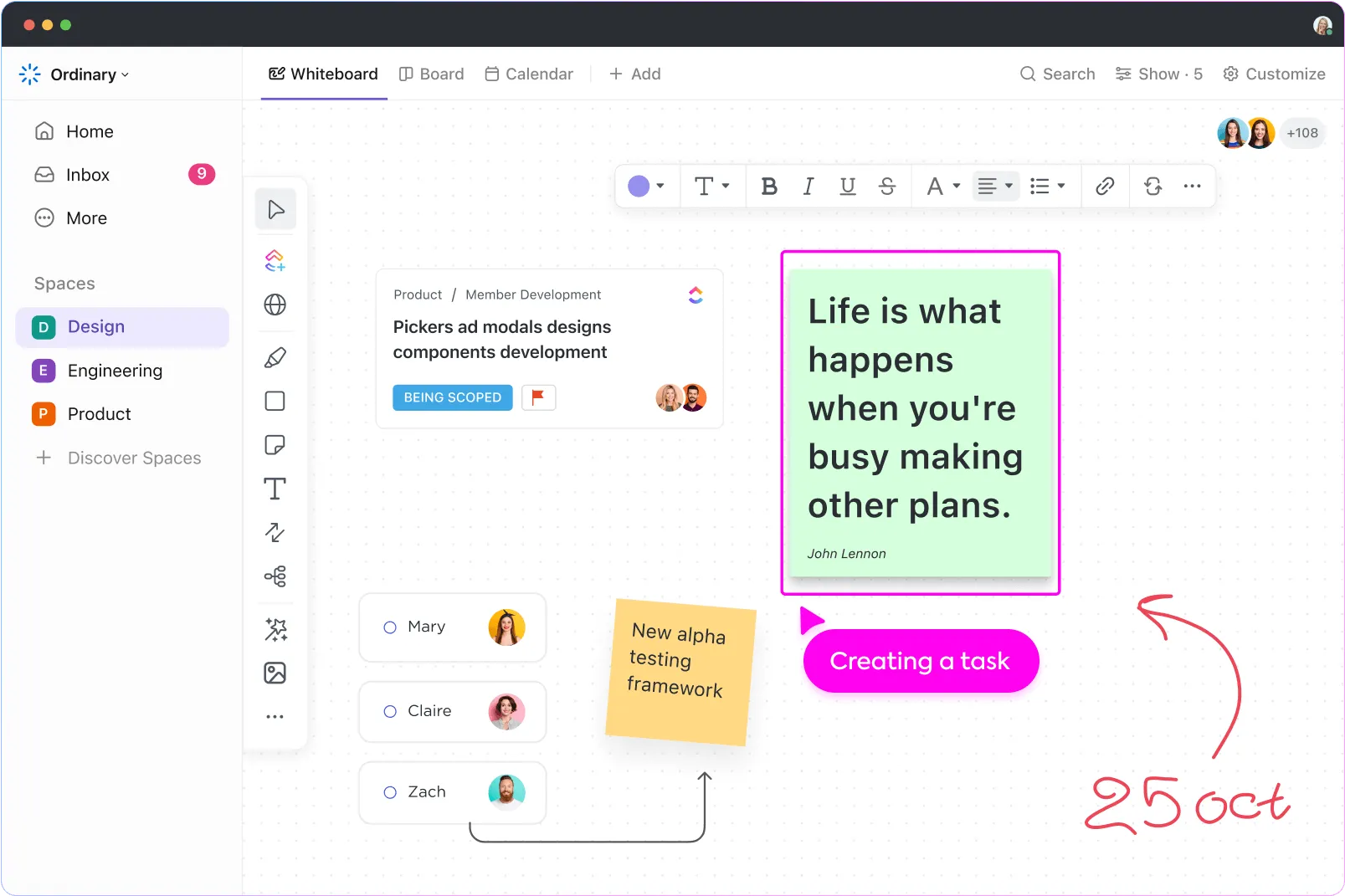ClickUp Whiteboard