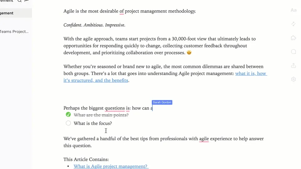 ClickUp Documenti