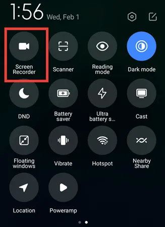 Acesse o Gravador de Tela no Android