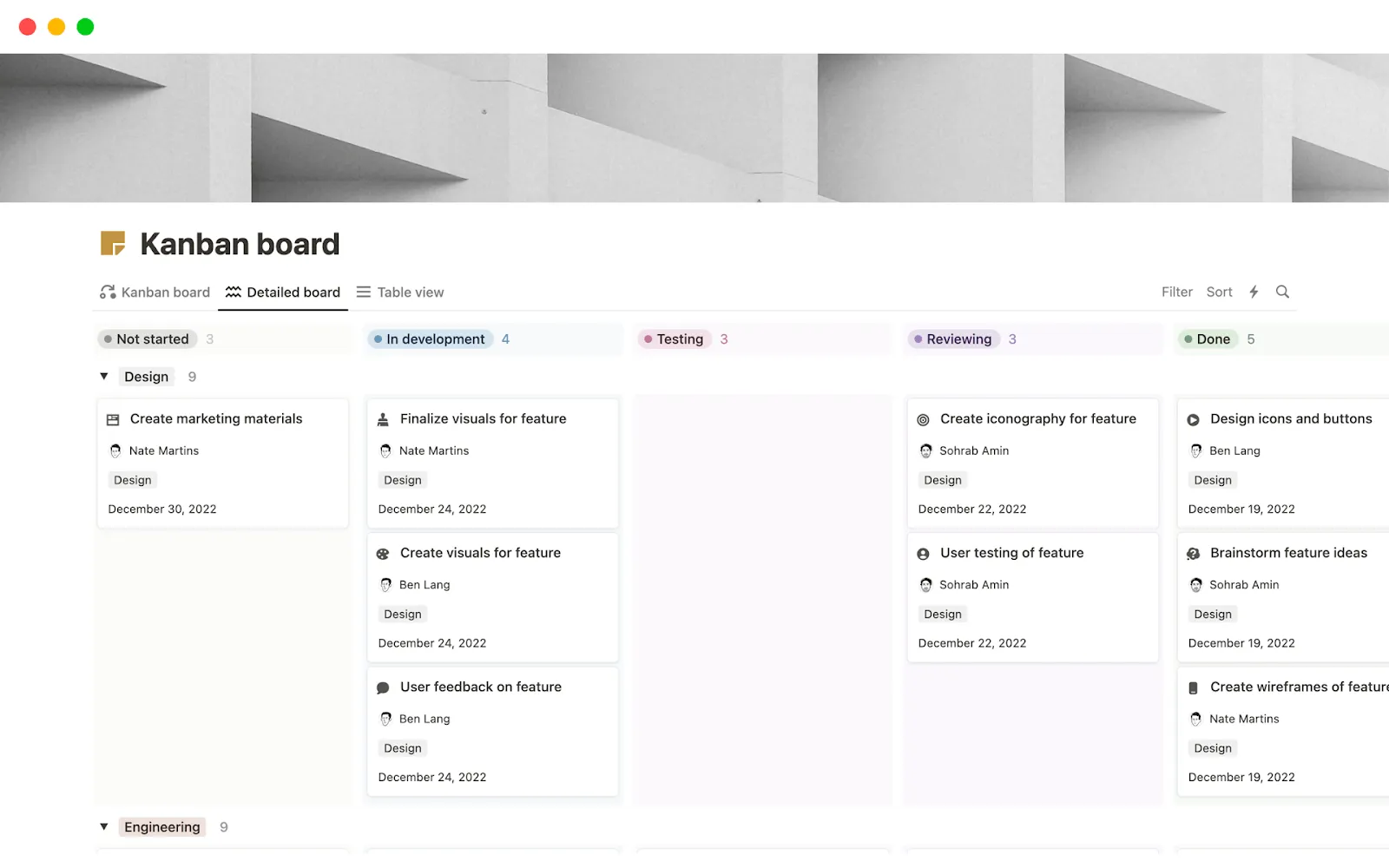 Notion: ferramenta Kanban