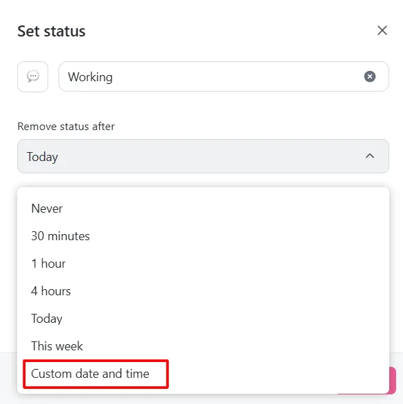 เพิ่มวันที่และเวลาที่กำหนดเองในสถานะโปรไฟล์ ClickUp ของคุณ: วิธีทำให้ Slack ทำงานอยู่เสมอในเดสก์ท็อป
