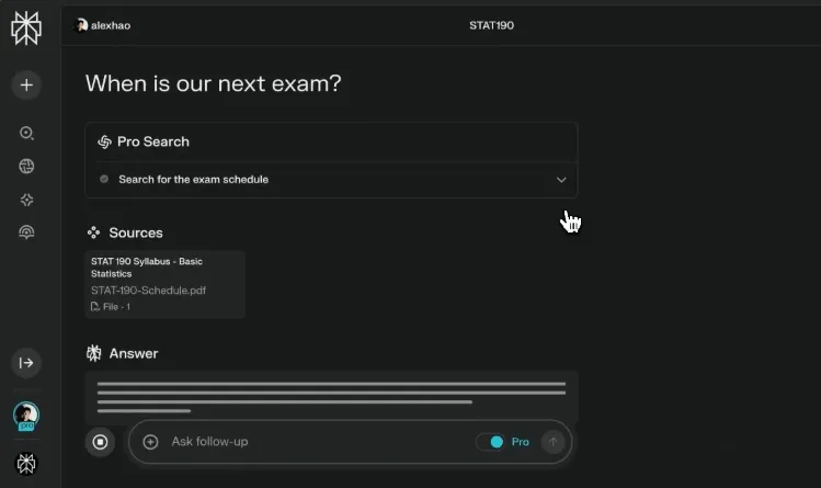 لوحة تحكم Perplexity: بديل Poe AI