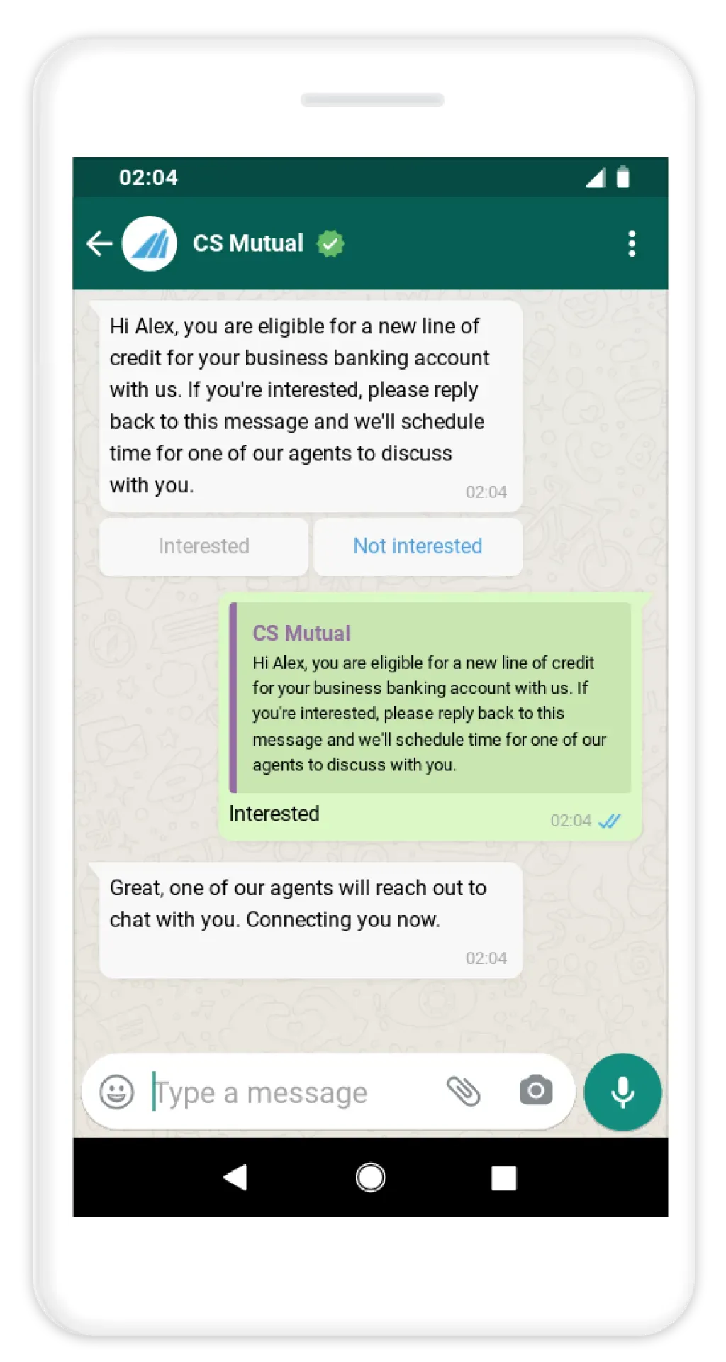 أتمتة WhatsApp عبر WhatsApp