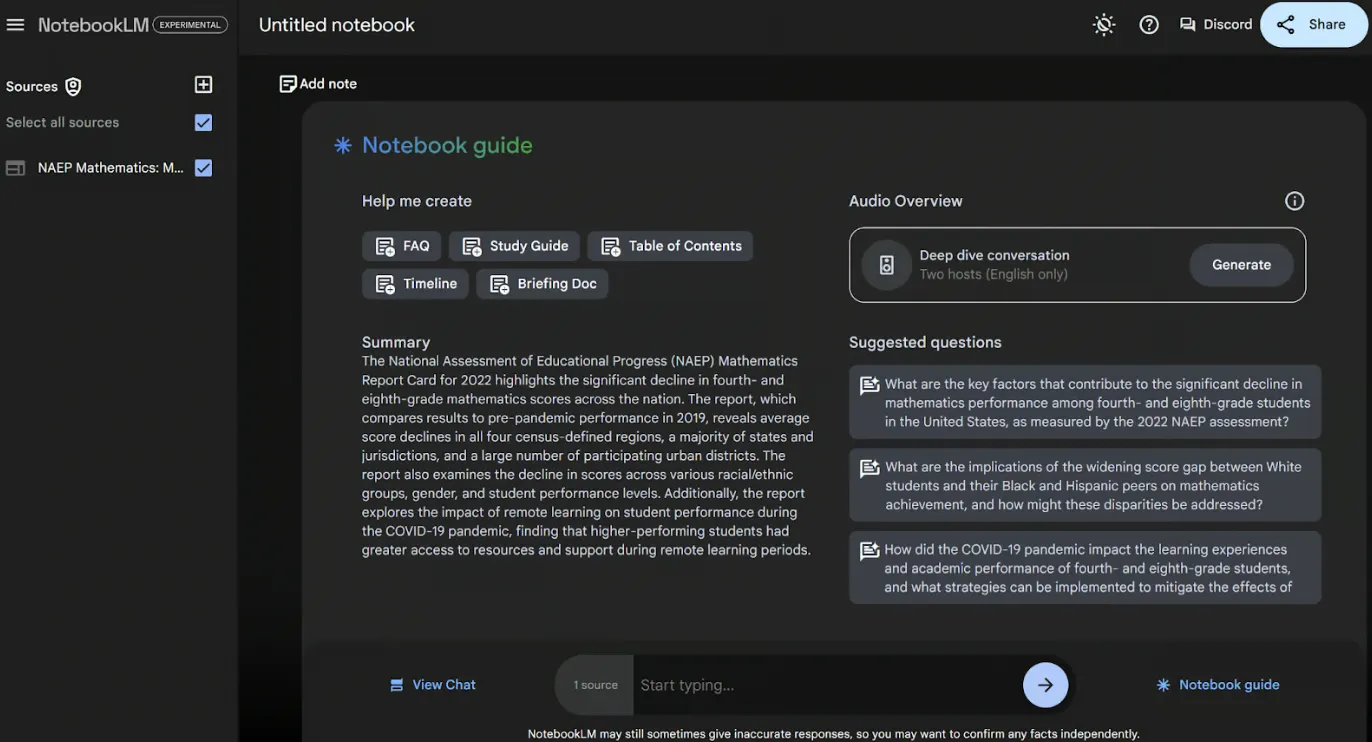 NotebookLM: La guía del cuaderno: Cómo utilizar Notebook LM para estudiantes