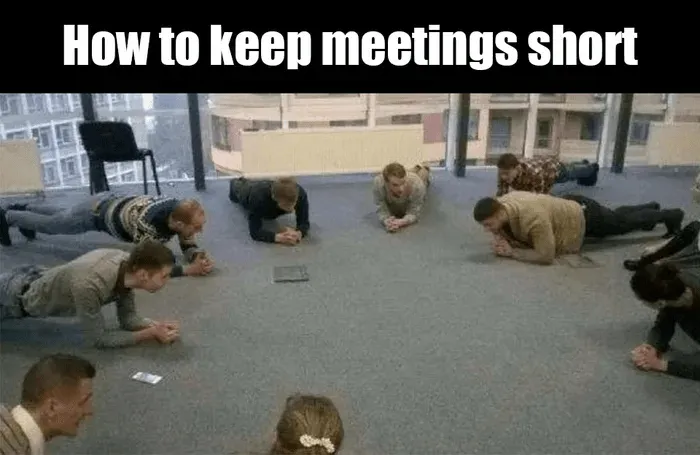 Jak zkrátit schůzky meme