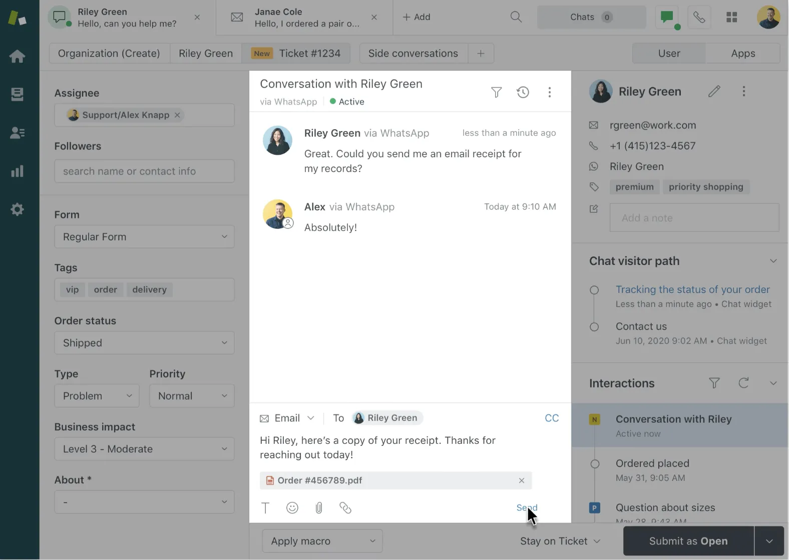 Le tableau de bord Zendesk, qui le rend populaire parmi les alternatives à Jira.