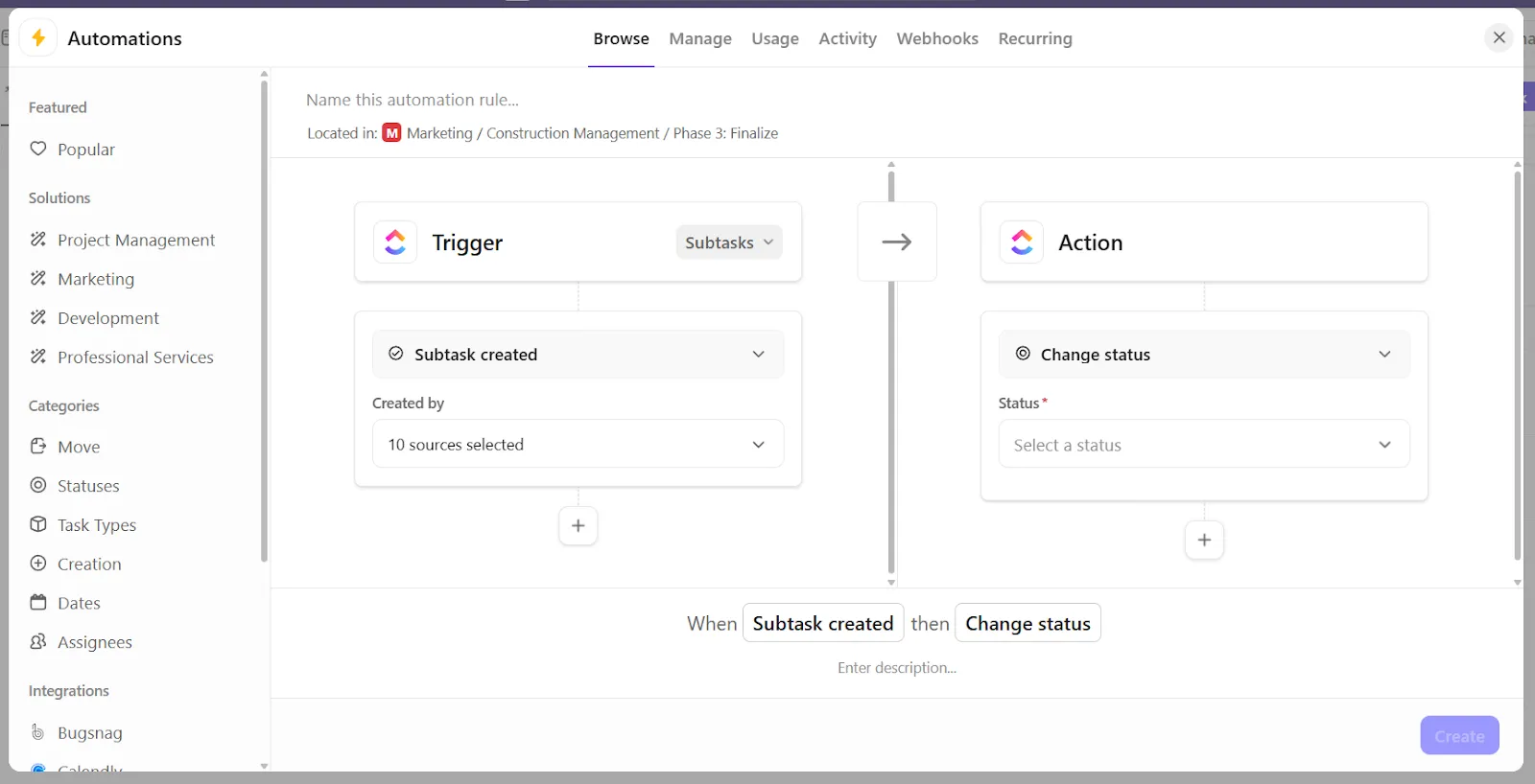ClickUp Automation: Попълвайте подзадачи с лекота