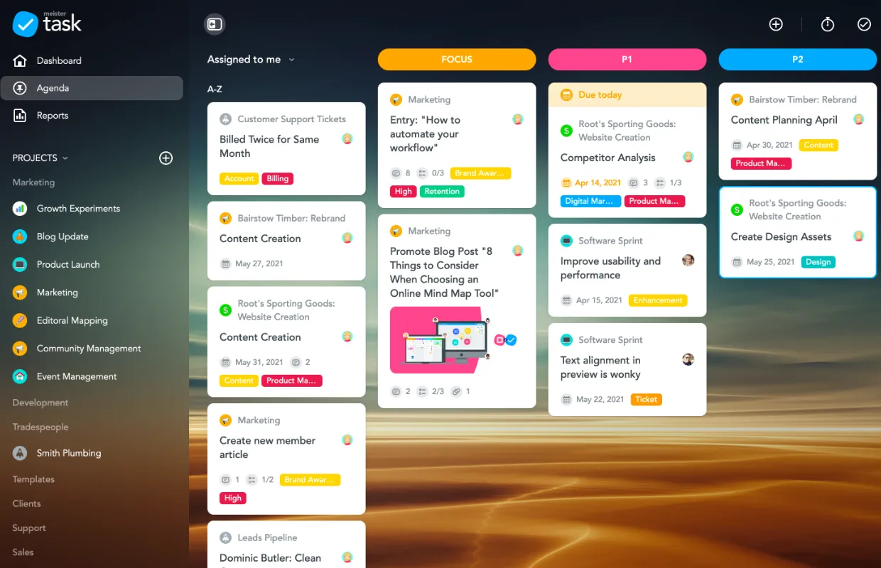 MeisterTask: بدائل Microsoft Office 365 Planner