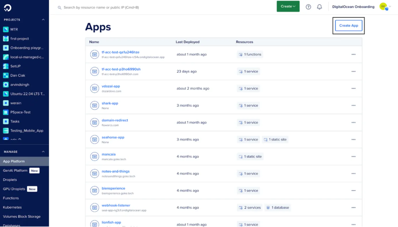 Alternatif Vercel: DigitalOcean