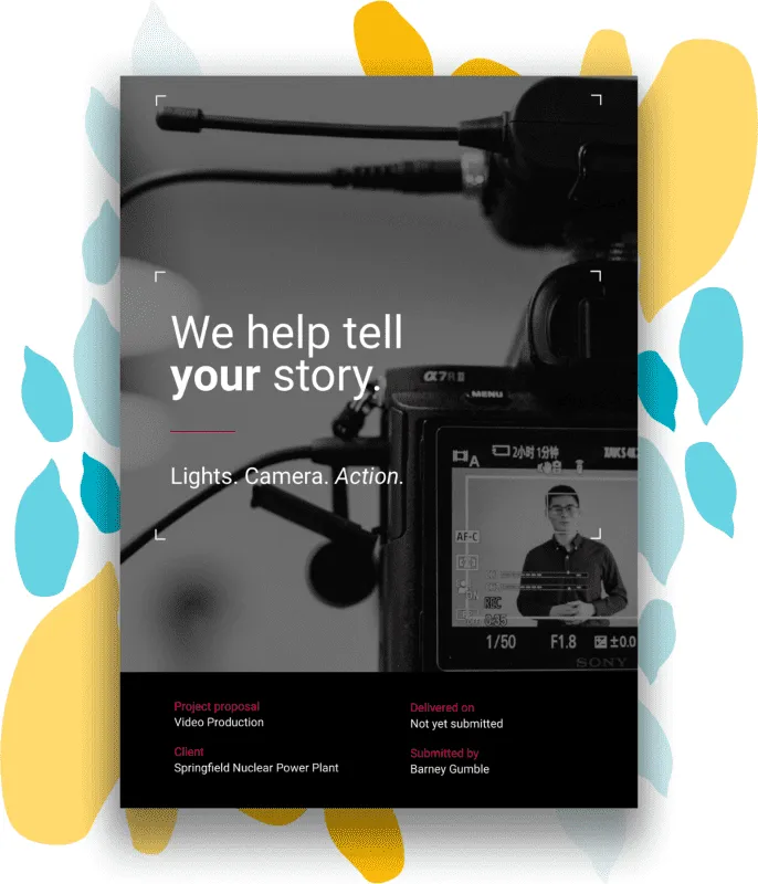 Videóprodukciós ajánlat sablon