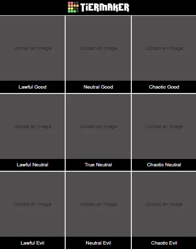 Visualisieren Sie Charaktereigenschaften und regen Sie Diskussionen an – mit dem D&amp;D-Ausrichtungs-Diagramm-Generator von Tiermaker.