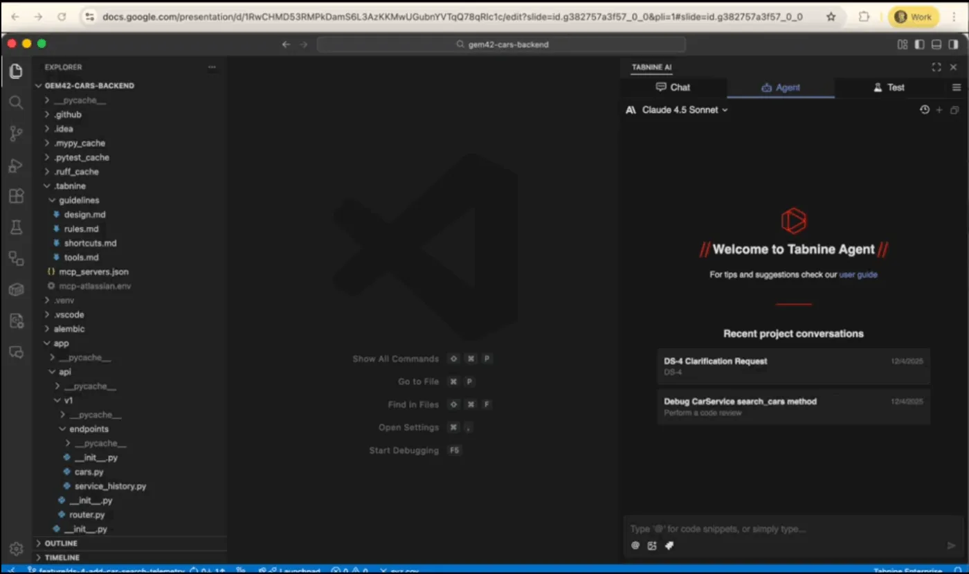 ทางเลือกแทน zencoder ai - Tabnine