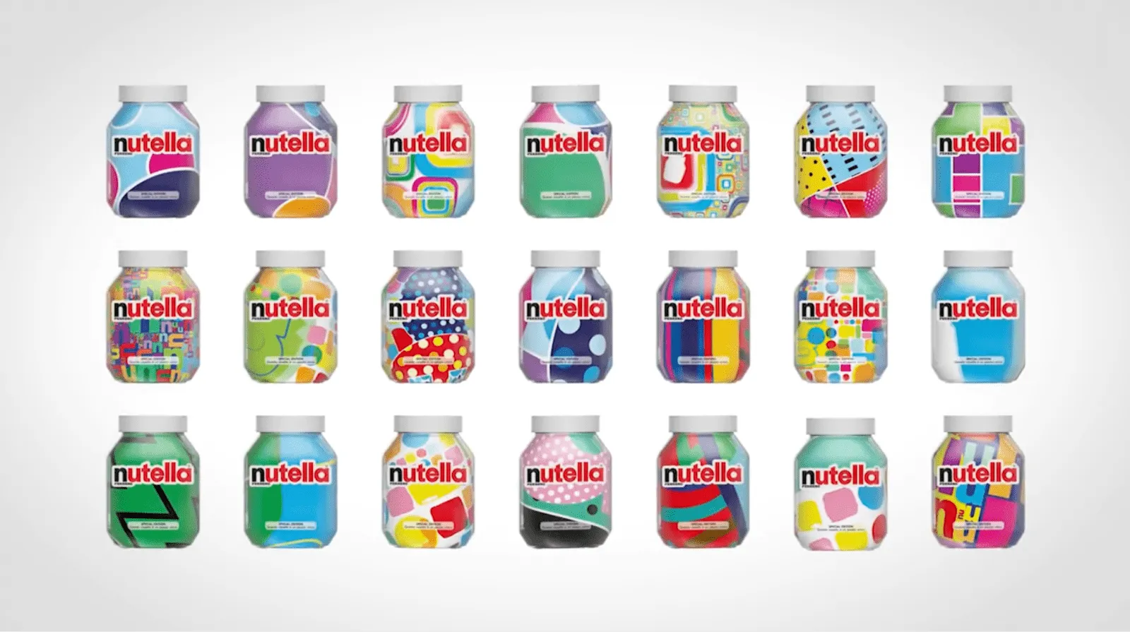 Rótulos de produtos gerados por IA pela Nutella