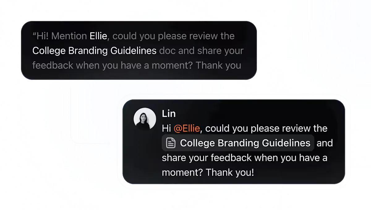 ClickUp Talk to Text pour les campagnes marketing sur LinkedIn