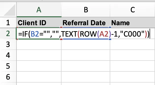 Ajouter une formule à une cellule dans MS Excel
Feuille de calcul CRM