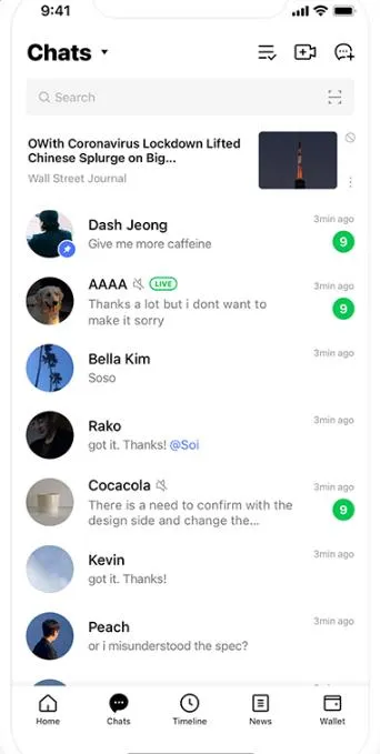 Line: aplicativos de mensagens seguras