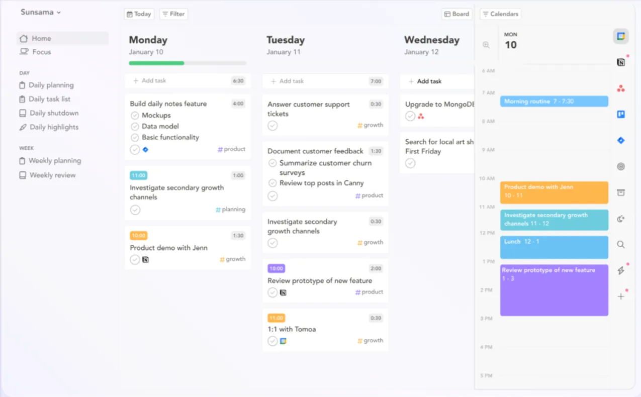 Sunsama – Sunsama vs. Todoist