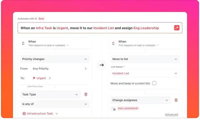 Automazioni ClickUp: bacheca Kanban di Microsoft Teams