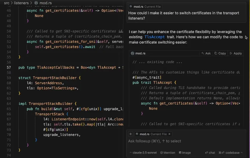 سير عمل يركز على GitHub على Cursor AI