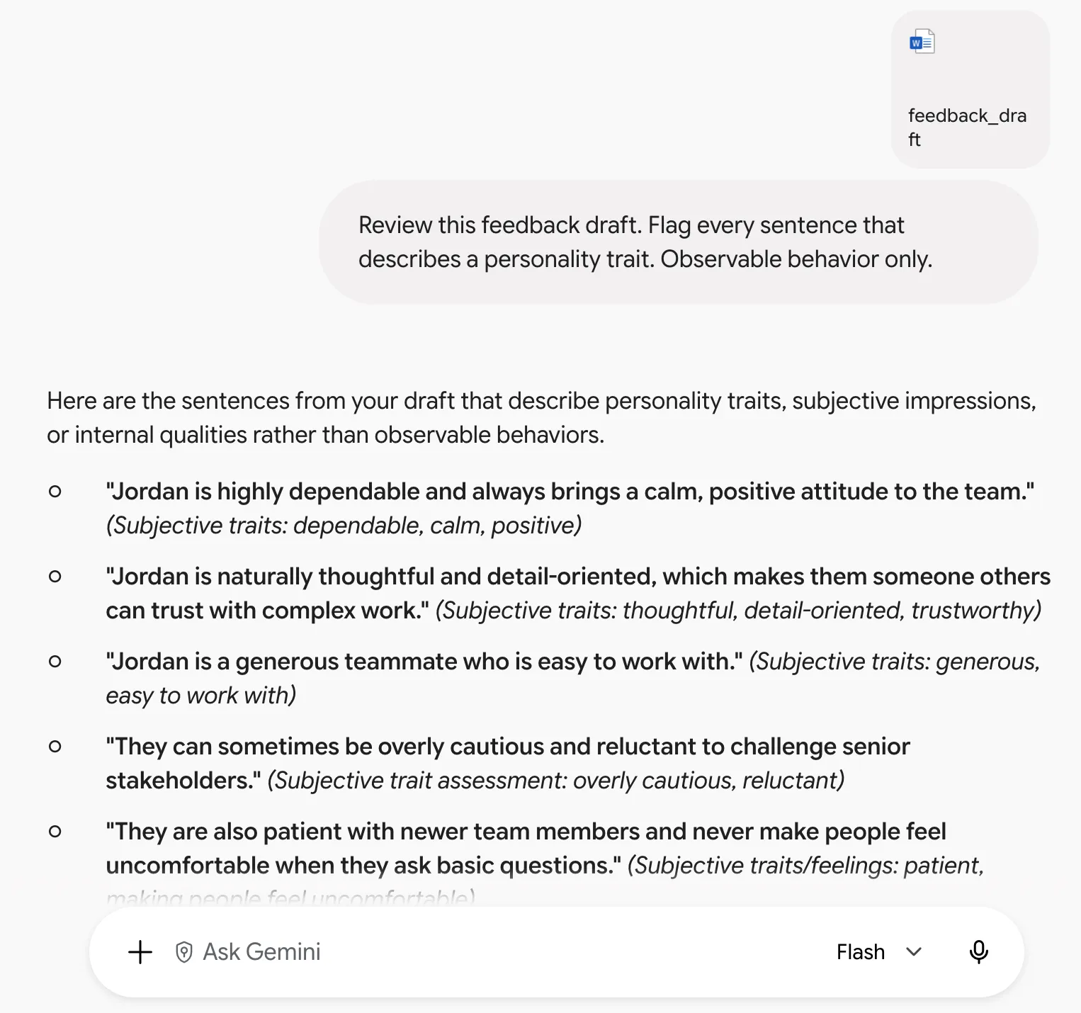 Példakép a Gemini-től: Gemini Prompts