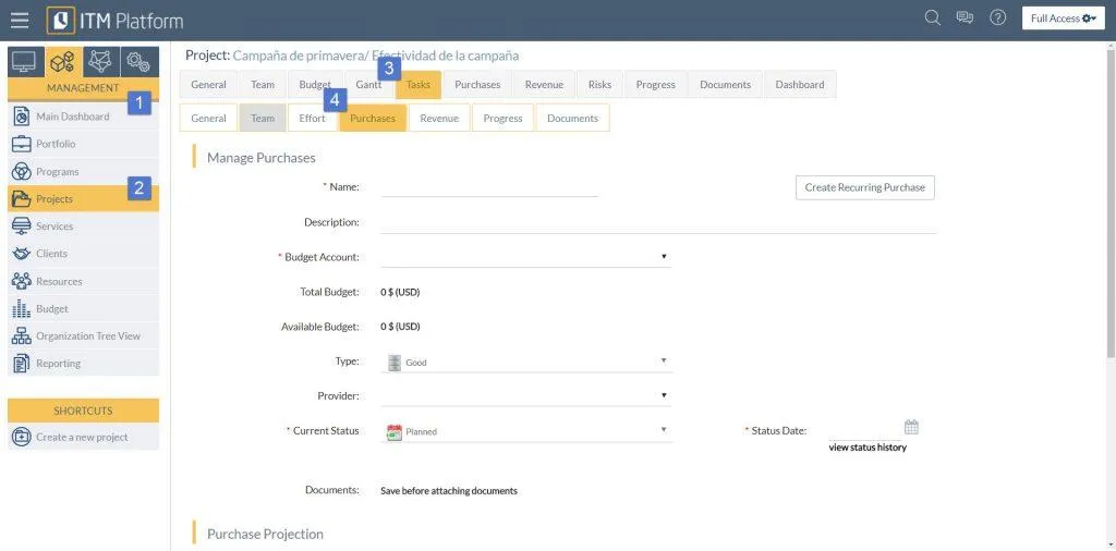 Esempio di ITM Platform
