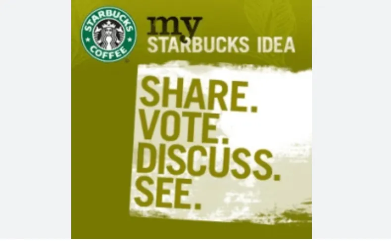 ví dụ về "My Starbucks Idea" để giữ chân khách hàng